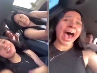 Cute Girls Record Their Horrific Crash on Live Video
