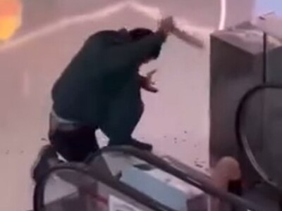 Woman Savagely Killed on Escalator