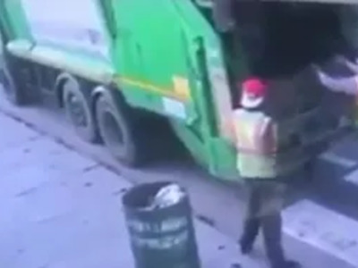 Garbageman Spends his Last Day on the Job...Watch