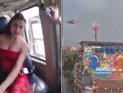 Inside Helicopter as it Crashes. (w/CCTV of Crash)