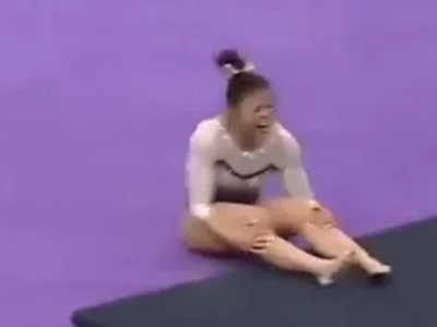 Gymnast Breaks both Legs during Competition