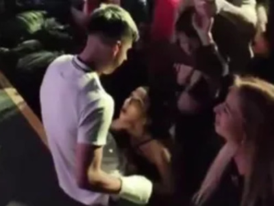 Girl Desperately Wants to give this Guy a BJ in Crowded Concert