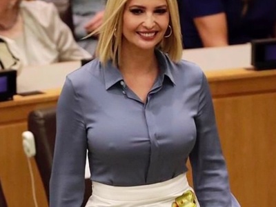 Ivanka Trump Beautiful.  Cameraman catches the Good Part