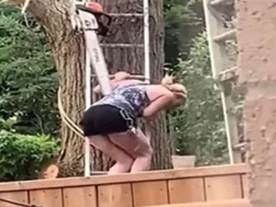 DAMN: Husband Drops Chainsaw on Wife's Head.