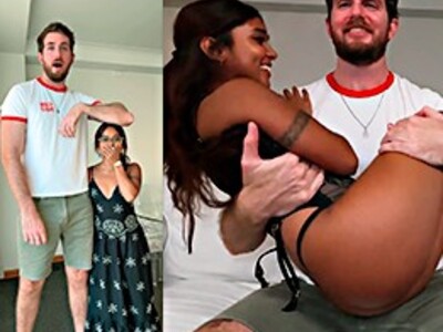 Extremely cock-hungry giant destroys indigenous woman