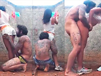 unfaithful woman starts flirting to provoke the worker