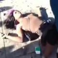 BLACK GIRL ATTACKS THE WRONG DUDE, GETS KNOCKED THE F*CK OUT HARD