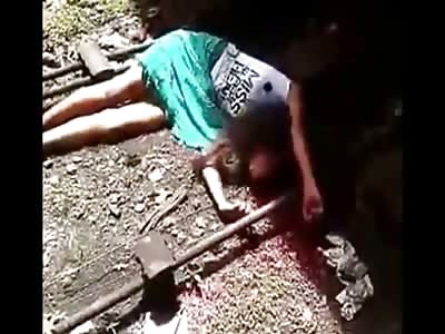 Young Girl Decapitates Herself in Brutal Suicide by Train...Watch until End of Video 