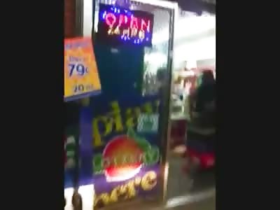 Crazy Drugged Out Naked Woman Tears up Convenience Store 
