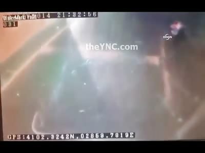Bus Cam catches Man Blasted by a Bus..and a Female barely Save her Own Life getting out of the Way