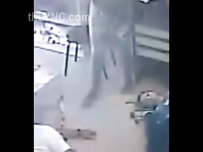 Moronic Robber Shoots Himself in the Foot and Goes into a One Legged Fire Dance