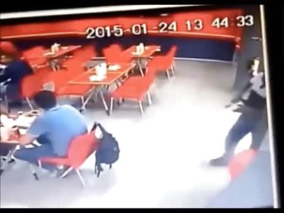 Absolutely Incredible and Brutal Execution Style Murder in a Cafeteria (Happened Saturday)