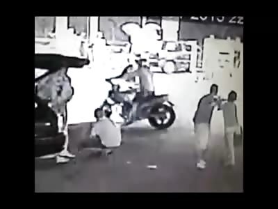 Man is Brutally Beaten by a Jealous Boyfriend at a Gas Station