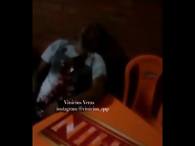 Disturbing Video shows Man trying to take his Final Breaths Sitting at a Table in a Bar...