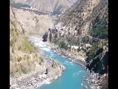 Woman Commits Suicide By Jumping Into Chenab River - India