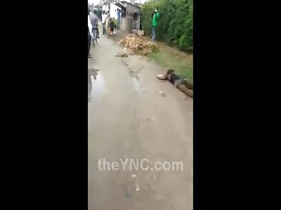 BRUTAL: Man is Stoned and Then Ran Over with a Motorcycle