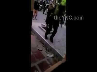 Thief is Beaten by Mob and then Rescued by Police