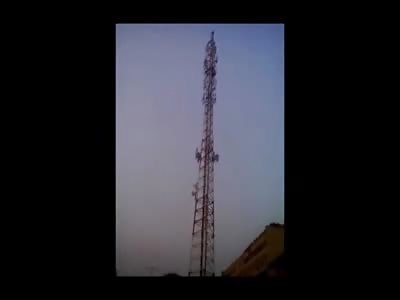 Bad Camera Work Catches Man Leap to His Death from Radio Tower 
