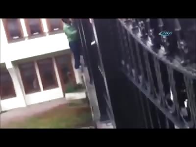 Stupid Guy Tries to Commit Suicide... Ends with Both Legs Broken