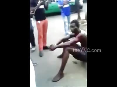 Man is Stabbed, Stoned and Beaten on the Streets in Africa
