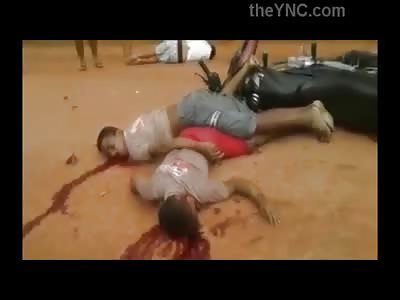 4 Men on 2 Different Motorcycles all Die after Colliding with Each Other