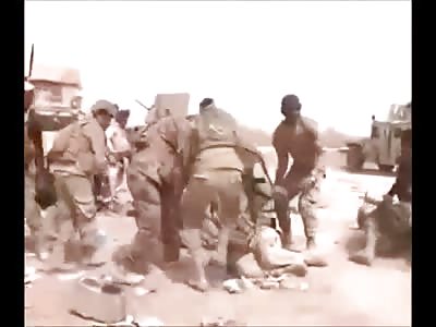 Camera Crew Embedded With Iraqi Solider Captures a Solider Shot in the Head 