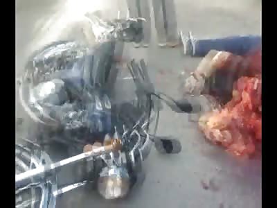 Biker Was Gruesomly Ripped Apart by a Truck