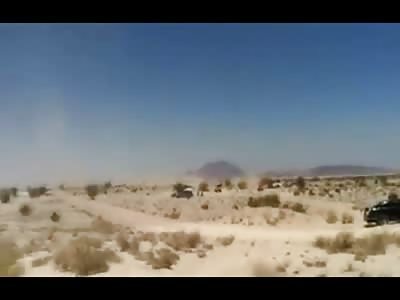 Guys Hit During Desert Rally Race