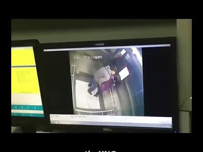 Couple Caught in the Act in Hardcore Elevator Sex Romp as the Door Opens at the Wrong Time (Real Video)
