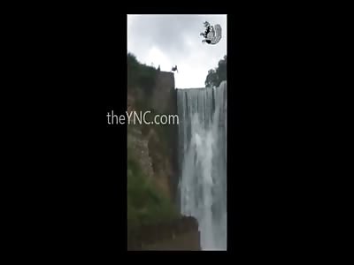Shocking: Man Takes Plunge from Waterfall and Comes short Landing on the Rocks Killing Himself 