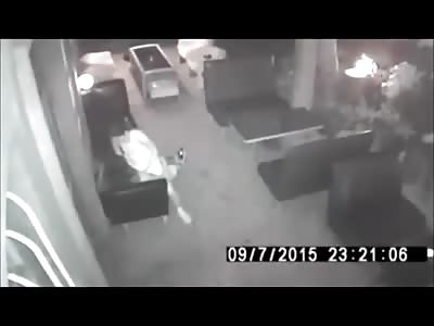 Couple Fucks Right in Restaurant .. Caught on CCTV
