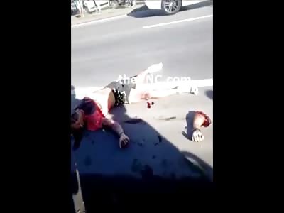 Man lies on the Highway with his Arm Ripped Clean Off Agonizing in the Street 