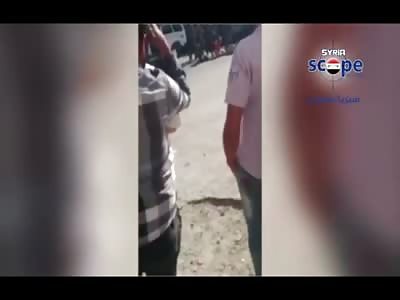 Shaky Footage of the Public Execution of 3 Men in Syria by Daash (ISIS)