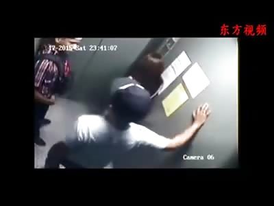 Girl Elbow KO'd in the Elevator is Robbed All on Camera 