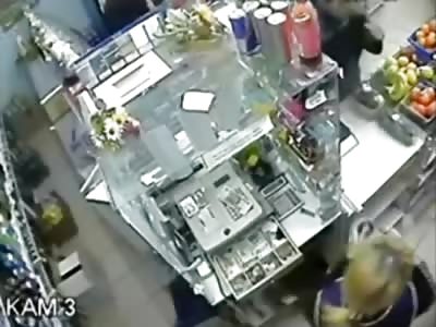 INSTANT KARMA: Man Punches Female Clerk..Gets KO'd Unconscious 