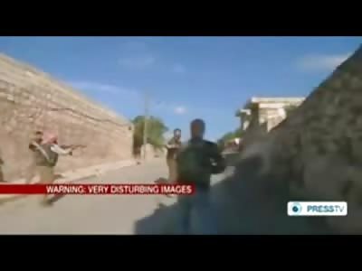 Short Uncensored Footage shows Unarmed Man Killed in Syria