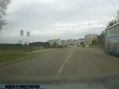Drunk Driver in Russia Charged with Vehicular Manslaughter (Brutal Flip)