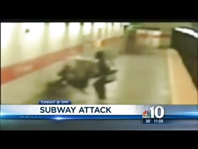 Woman Thrown on Subway Tracks During Vicious Attack...