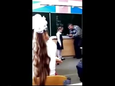 NUTTY PROFESSOR: Scared Little Girl Getting Verbally Assaulted by Teacher Kicks him in the Nuts