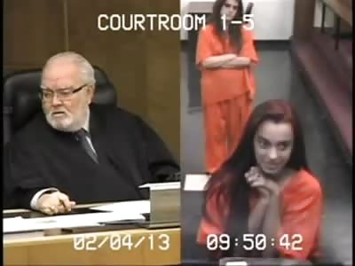 Cute Girl Flips off Judge..Hilarity Ensues