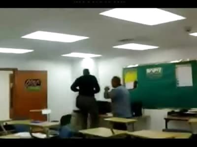 Teacher Fights Thug Student in Front of Shocked Classroom