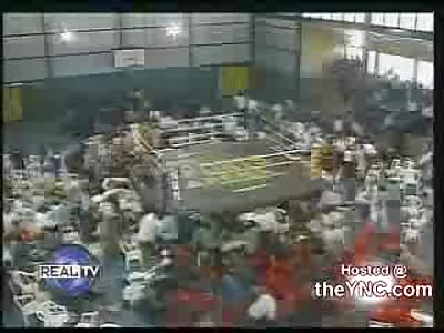 Guys Open up Fire at a Boxing Match