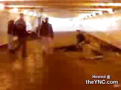 Group of Guys Get Beat Down