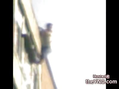 Suicidal Man is Russia does a Backflip as he Jumps to his Death