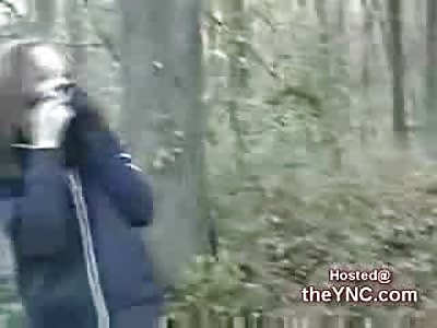Girl bashes her Freind with a Rock to the Face
