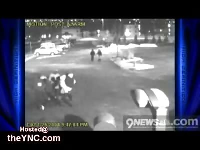 Black Gang beats a Random White Man emptying the Trash in Denver