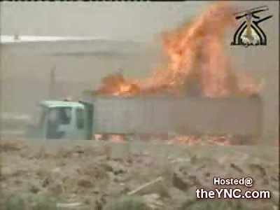 Insurgents disguise a Semi and Fire rockets through the Top