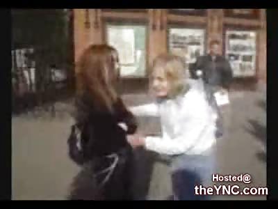 Class Bully beats  on Two Emo Girls who don't want to Fight
