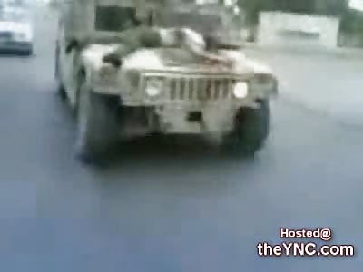 Iraqi Army Parades Dead and Mutilated Bodies of Mahdi Army on their Humvees