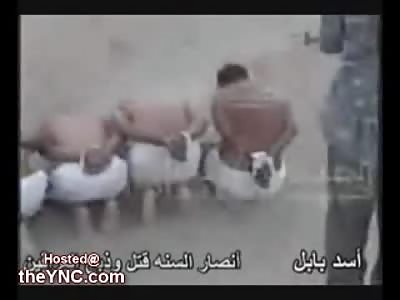 Mujahedeen in Iraq Slaughter 4 Blindfolded Allegded Traitors